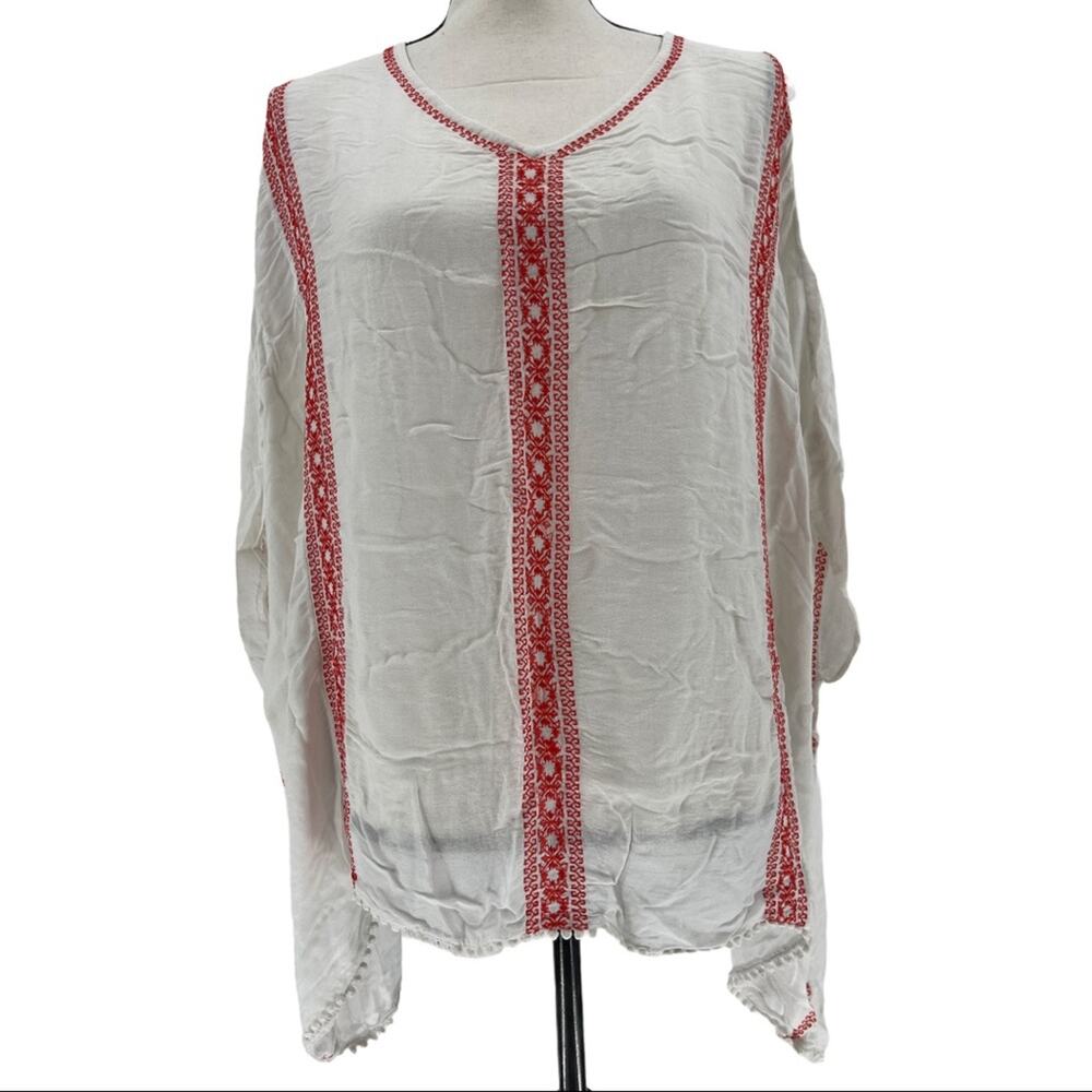Merona Women's Lightweight Embroided Boho Swim Coverup Size Medium M